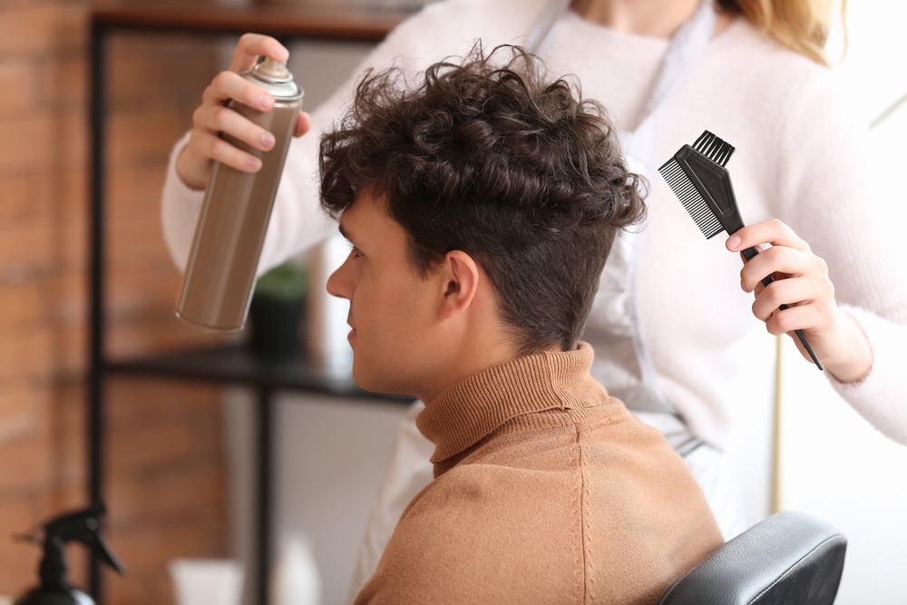permanente homme coiffeur