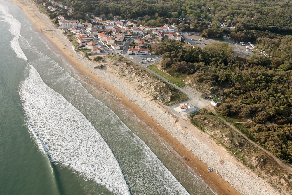 longeville sur mer plage foret