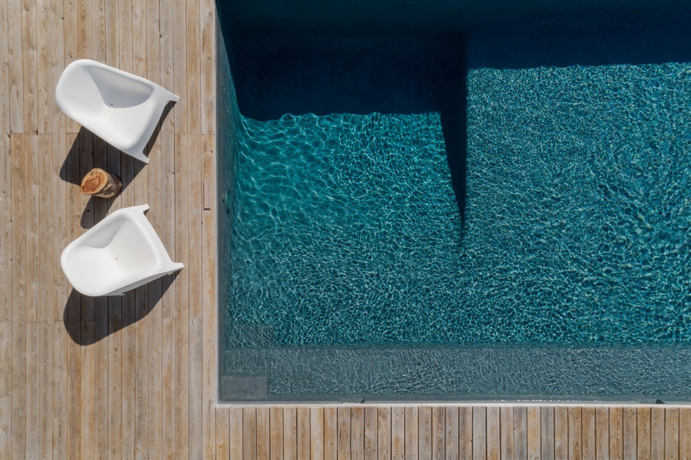 piscine bois enterre moderne