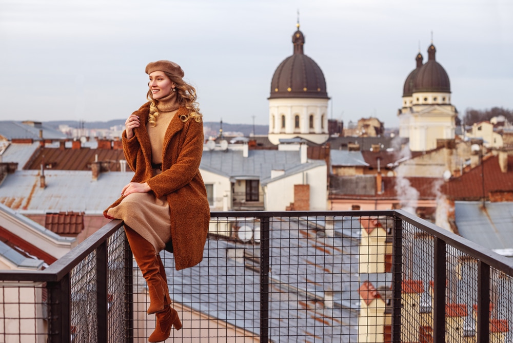 hiver robe pull longue marron