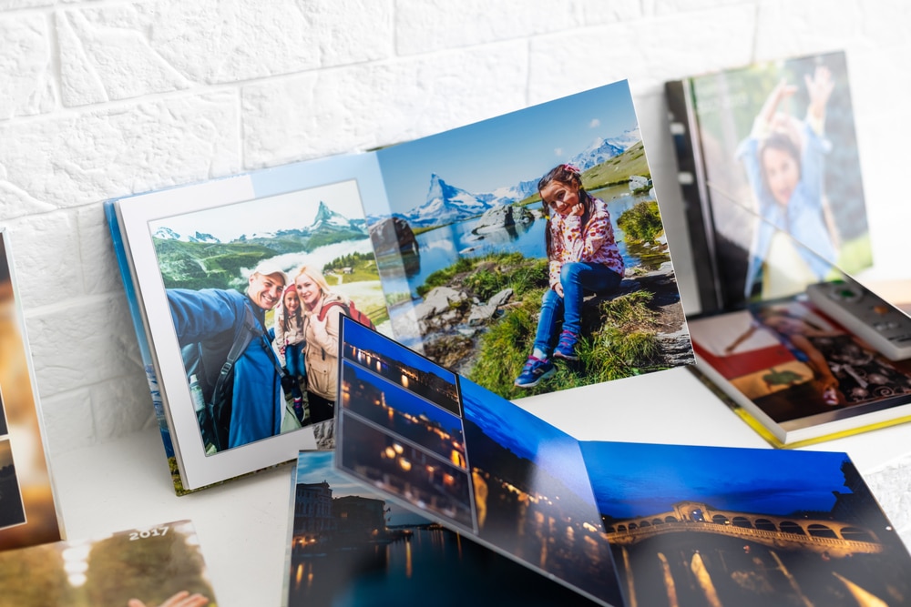 livre photos de differents formats