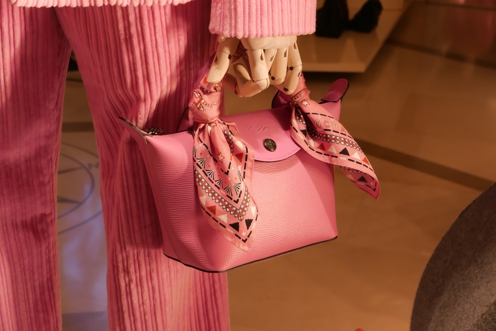 sac longchamp rose